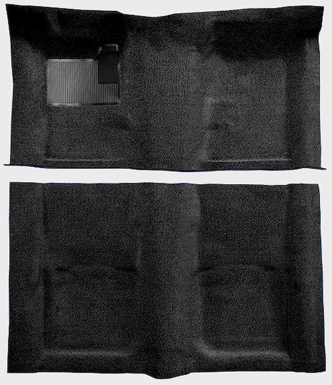 Molded Loop Carpet for 1967-1969 Chevrolet Camaro, Pontiac Firebird [Mass Backing, Black]