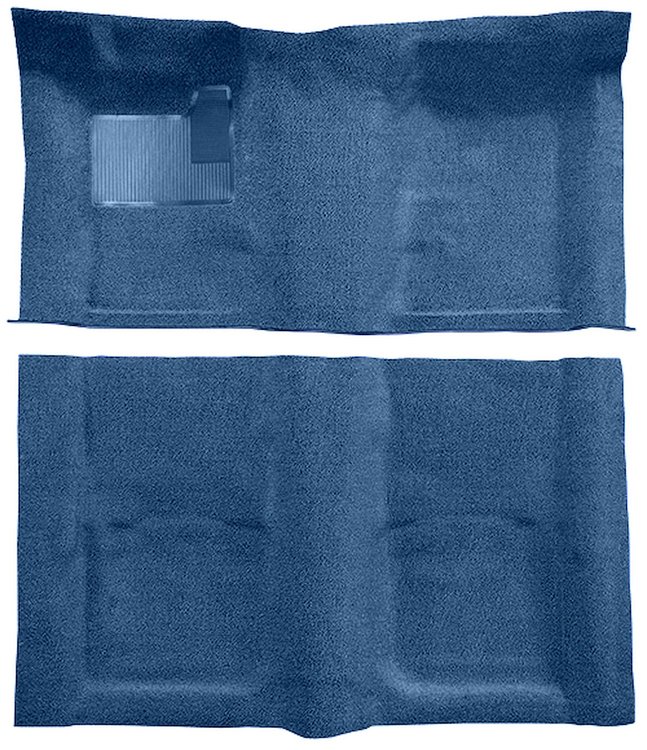 Molded Loop Carpet for 1967-1969 Chevrolet Camaro, Pontiac Firebird [Mass Backing, Medium Blue]