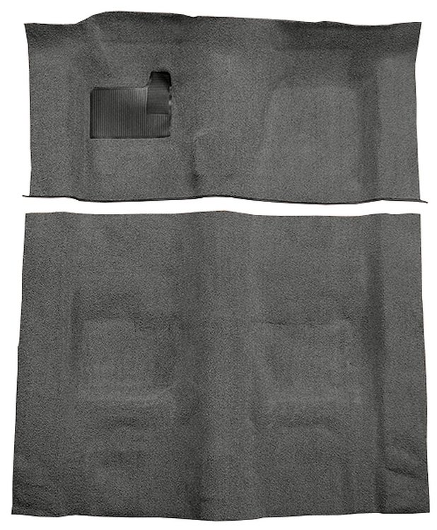 Molded Loop Carpet for 1970-1973 Chevrolet Camaro, Pontiac Firebird [OE-Style Jute Backing, 4-Speed Transmission, Gunmetal Gray]