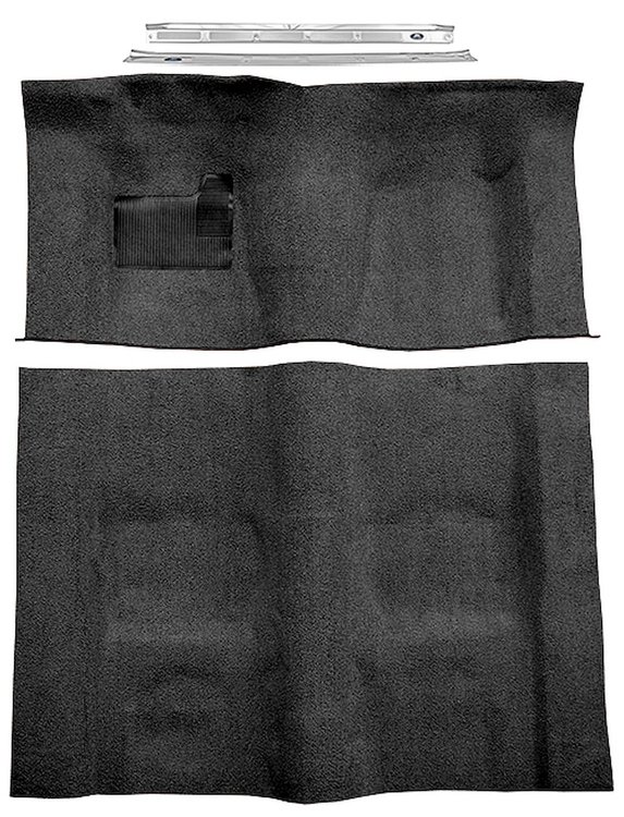 Molded Loop Carpet Kit for 1970-1972 Chevrolet Camaro, Pontiac Firebird [Mass Backing, Automatic Transmission, Black]