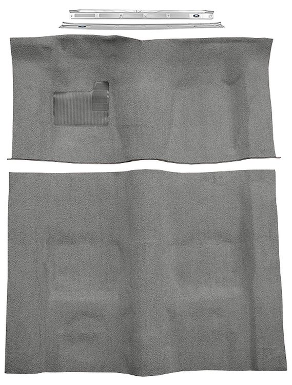 Molded Loop Carpet Kit for 1973 Chevrolet Camaro, Pontiac Firebird [Mass Backing, Automatic Transmission, Gunmetal Gray]