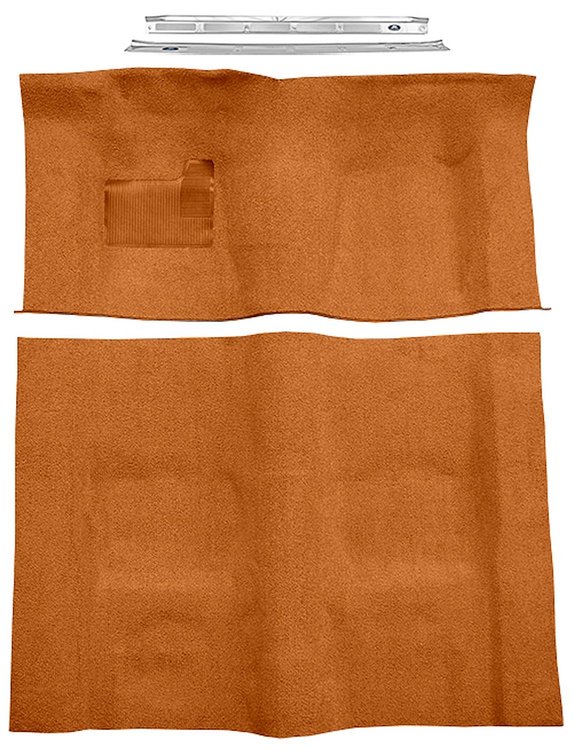 Molded Loop Carpet Kit for 1970-1972 Chevrolet Camaro, Pontiac Firebird [Mass Backing, Automatic Transmission, Orange]