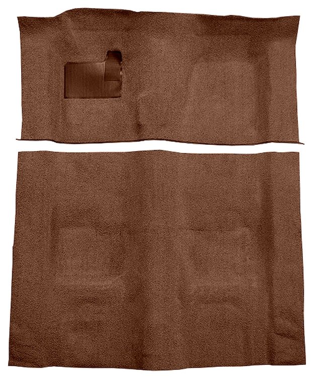 Molded Loop Carpet for 1970-1973 Chevrolet Camaro, Pontiac Firebird [Mass Backing, 4-Speed Transmission, Dark Brown]