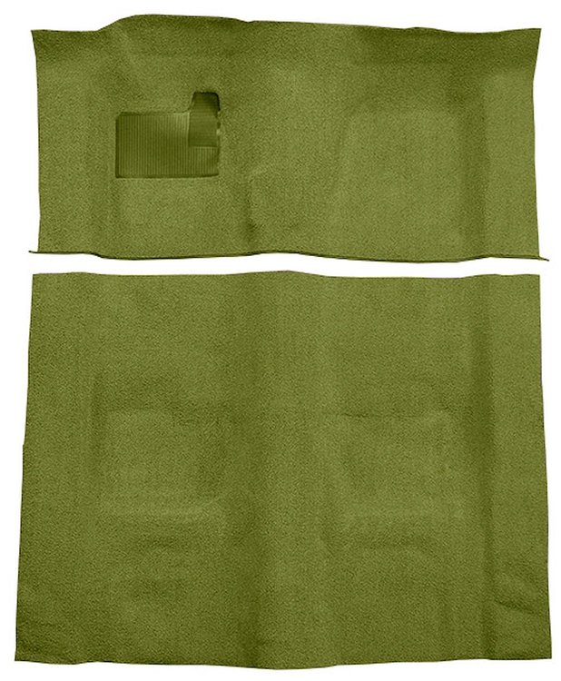 Molded Loop Carpet for 1970-1973 Chevrolet Camaro, Pontiac Firebird [Mass Backing, 4-Speed Transmission, Moss Green]