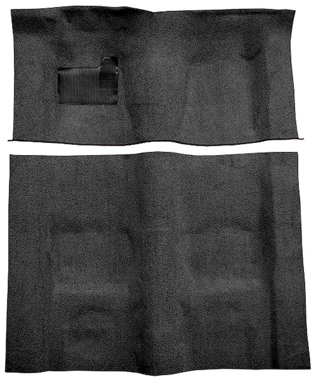 Molded Cut Pile Carpet for 1974-1975 Chevrolet Camaro, Pontiac Firebird [OE-Style Jute Backing, Automatic Transmission, Black]