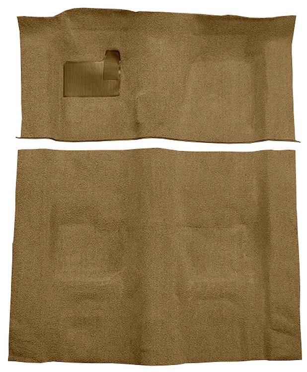 Molded Cut Pile Carpet for 1974-1975 Chevrolet Camaro, Pontiac Firebird [Jute Backing, 4-Speed Transmission, Medium Doeskin]
