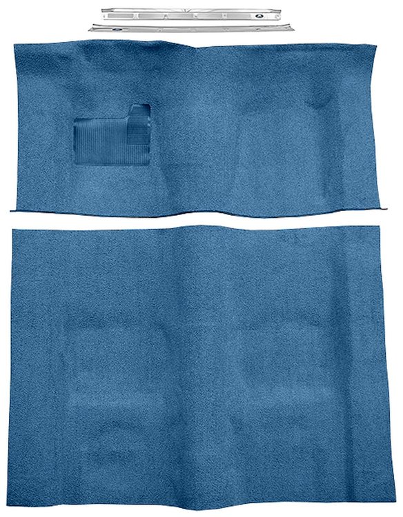 Blue Molded-Cut-Pile Carpet Kit for 1974-1975 Chevrolet Camaro, Pontiac Firebird w/Automatic Transmission [Mass Backing]