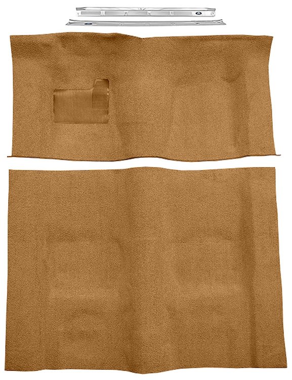 Buckskin Molded-Cut-Pile Carpet Kit for 1974-1975 Chevrolet Camaro, Pontiac Firebird w/Automatic Transmission [Mass Backing]