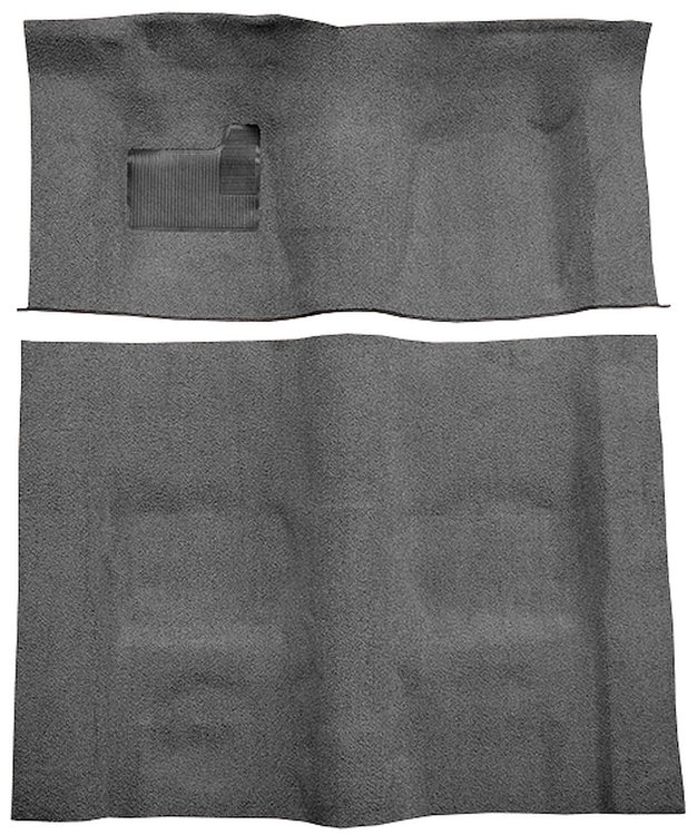 Molded Cut Pile Carpet for 1974-1975 Chevrolet Camaro, Pontiac Firebird [Mass Backing, Automatic Transmission, Medium Gray]