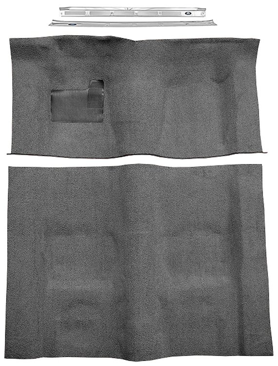 Medium Gray Molded-Cut-Pile Carpet Kit for 1974-1975 Chevrolet Camaro, Pontiac Firebird w/Automatic Transmission [Mass Backing]
