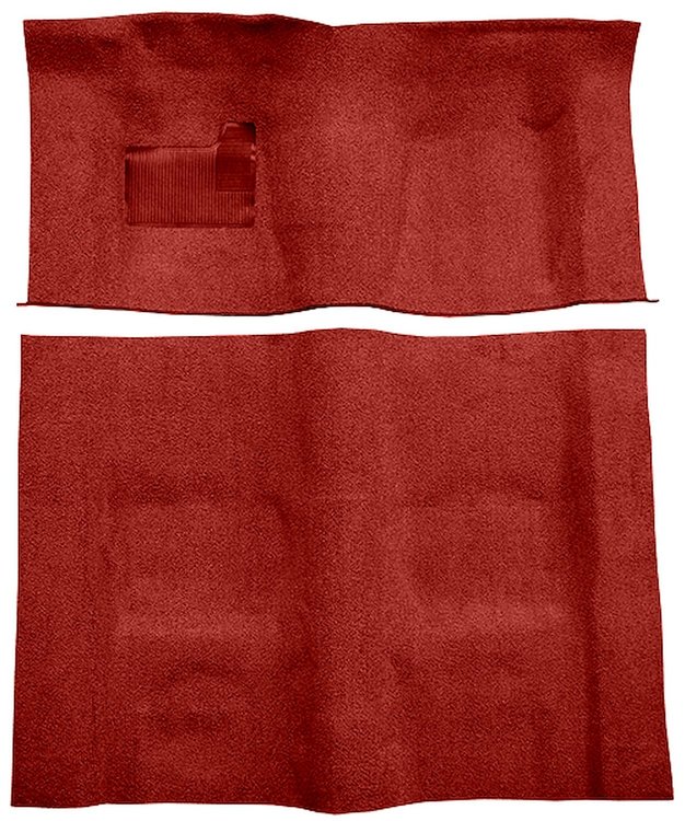 Molded Cut Pile Carpet for 1974-1975 Chevrolet Camaro, Pontiac Firebird [Mass Backing, Automatic Transmission, Oxblood]