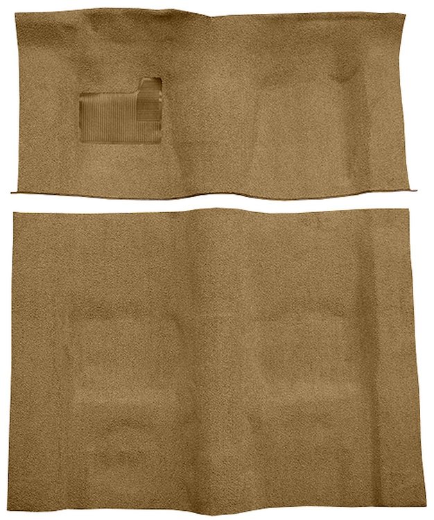 Molded Cut Pile Carpet for 1974-1975 Chevrolet Camaro, Pontiac Firebird [Mass Backing, Automatic Transmission, Medium Doeskin]