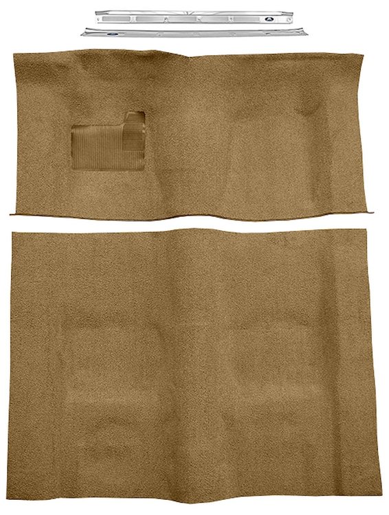 Medium Doeskin Molded-Cut-Pile Carpet Kit for 1974-1975 Chevrolet Camaro, Pontiac Firebird w/Automatic Transmission [Mass Backin