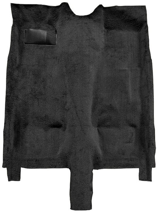 Molded Cut Pile Carpet for 1976-1981 Chevrolet Camaro, Pontiac Firebird [OE-Style Jute Backing, Column Shift, Black]