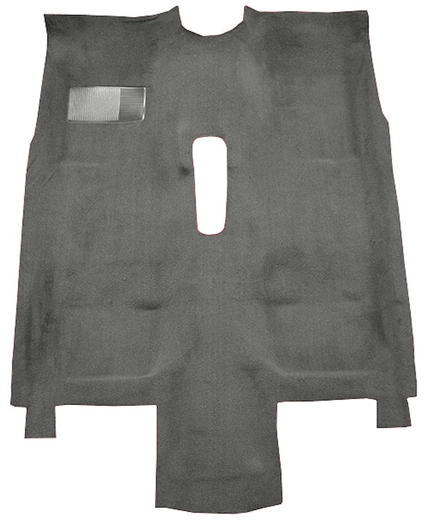 Molded Cut Pile Carpet for 1976-1981 Chevrolet Camaro, Pontiac Firebird [OE-Style Jute Backing, Floor Shift, Medium Gray]