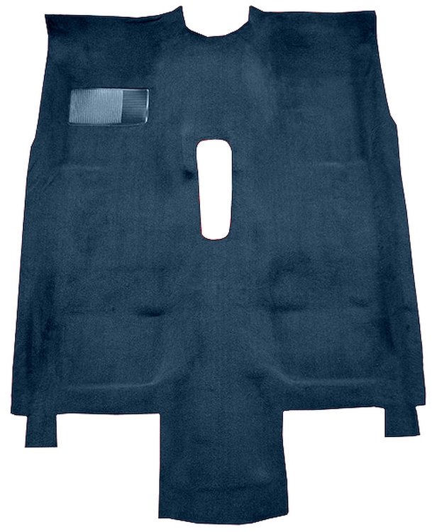 Molded Cut Pile Carpet for 1976-1981 Chevrolet Camaro, Pontiac Firebird [OE-Style Jute Backing, Floor Shift, Dark Blue]