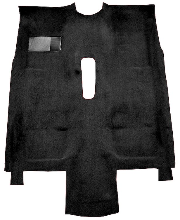 Molded Cut Pile Carpet for 1976-1981 Chevrolet Camaro, Pontiac Firebird [Mass Backing, Floor Shift, Black]