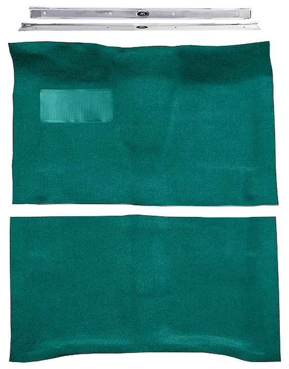 Molded Loop Carpet Kit Fits Select 1964-1967 Buick, Chevy, Olds, Pontiac [Mass Backing, Automatic, Aqua]