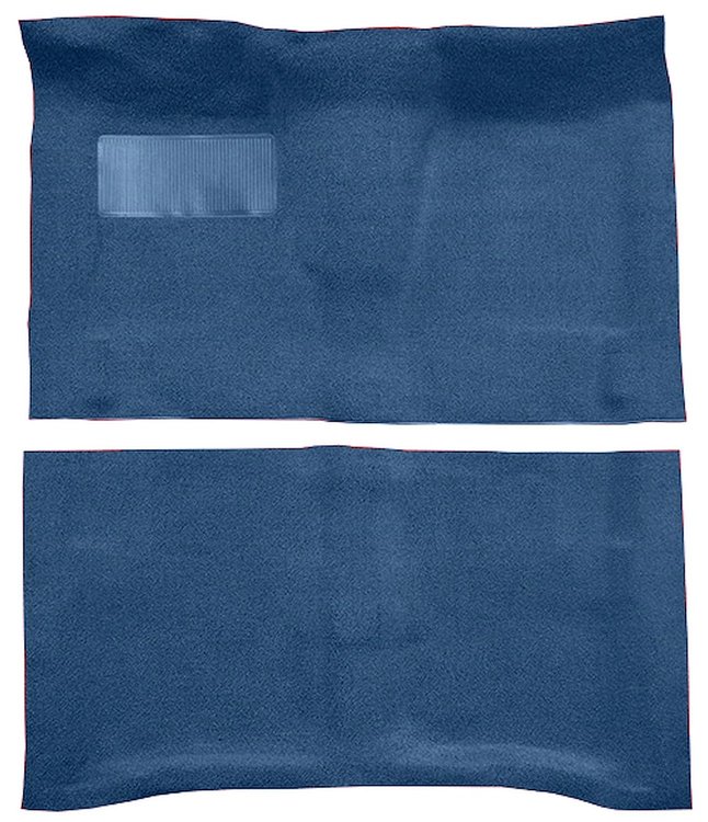 Molded Loop Carpet Fits Select 1964-1967 Buick, Chevy, Oldsmobile, Pontiac Models [Mass Backing, Automatic, Medium Blue]