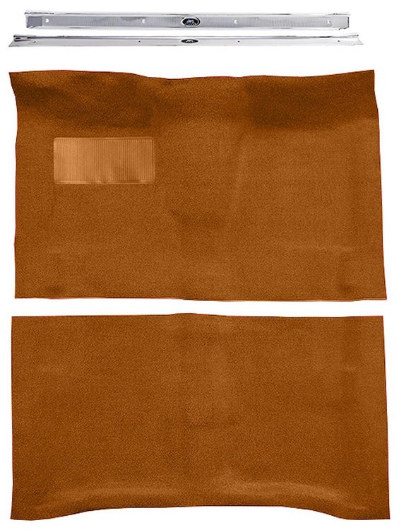 Molded Loop Carpet Kit Fits Select 1964-1967 Buick, Chevy, Olds, Pontiac [Mass Backing, Automatic, Saddle]