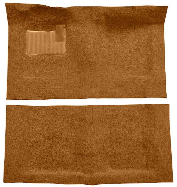 Molded Loop Carpet Fits Select 1968-1972 Buick, Chevrolet, Oldsmobile, Pontiac Models [Jute Backing, Automatic, Dark Saddle]