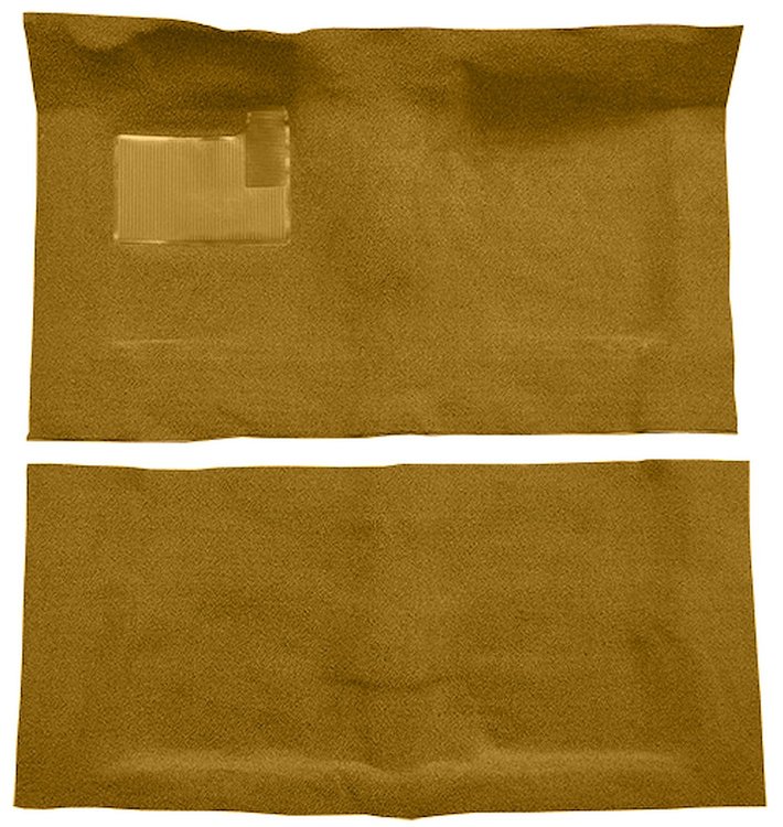Molded Loop Carpet Fits Select 1968-1972 Buick, Chevrolet, Oldsmobile, Pontiac Models [Mass Backing, Automatic, Gold]