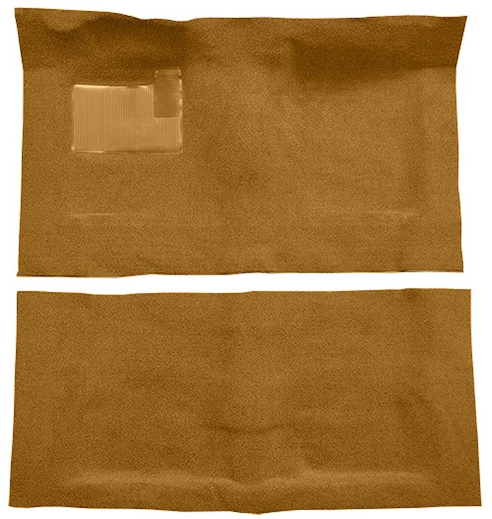 Molded Loop Carpet Fits Select 1968-1972 Buick, Chevrolet, Oldsmobile, Pontiac Models [Mass Backing, Automatic, Medium Saddle]