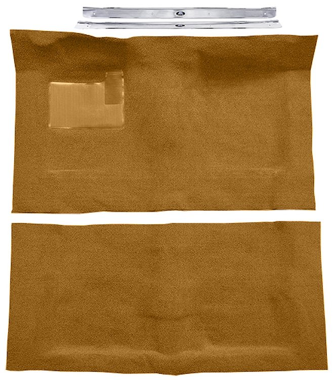 Molded Loop Carpet Kit Fits Select 1968-1972 Buick, Chevy, Olds, Pontiac 2-Door Models [Mass Backing, Automatic, Medium Saddle]