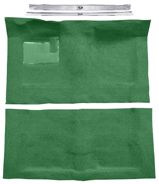 Molded Loop Carpet Kit Fits Select 1968-1972 Buick, Chevy, Olds, Pontiac 2-Door Models [Mass Backing, Automatic, Light Green]