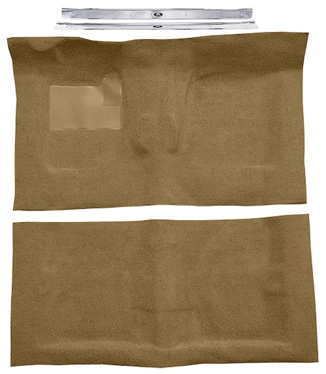 Molded Loop Carpet Kit Fits Select 1968-1972 Buick, Chevy, Olds, Pontiac 2-Door [Mass Backing, 4-Speed w/Buckets, Sandalwood]