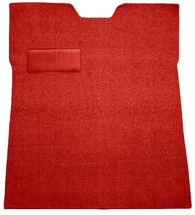 Molded Loop Carpet for 1947-1954 GM Regular Cab Trucks w/o Gas Tank in Cab [OE-Style Jute Backing, Red]