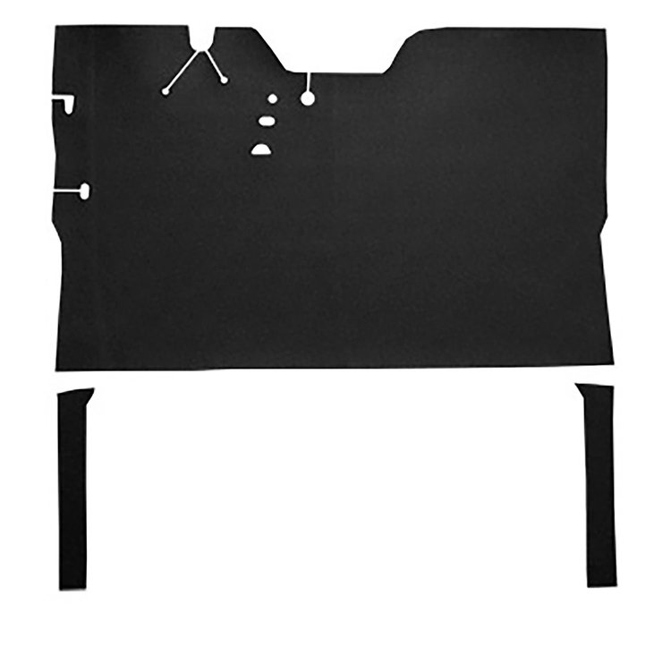 OE-Style Full Floor Vinyl Mat for 1947-1954 GM Regular Cab Trucks [Black]