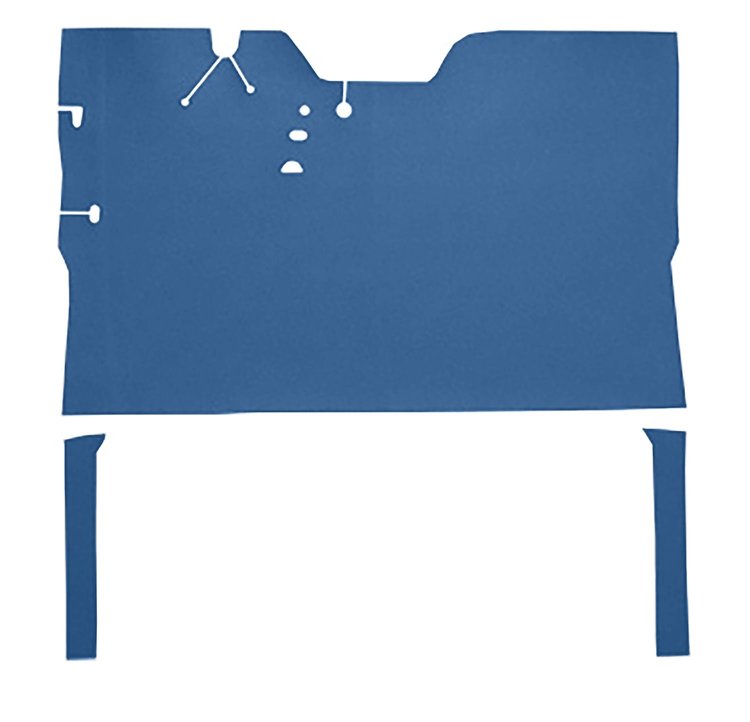 OE-Style Full Floor Vinyl Mat for 1947-1954 GM Regular Cab Trucks [Medium Blue]