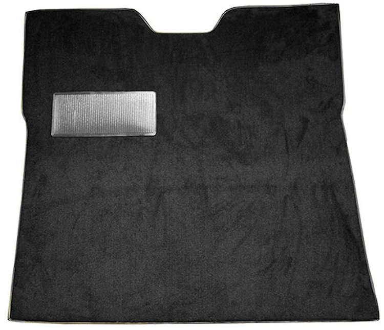 Molded Loop Carpet for 1955 GM 1st Series Trucks w/Gas Tank in Cab [OE-Style Jute Backing, Black]