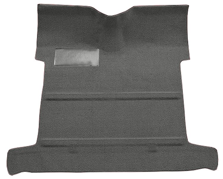 Molded Loop Carpet for 1955-1958 GM Regular Cab Trucks w/Low Tunnel [OE-Style Jute Backing, Gunmetal Gray]