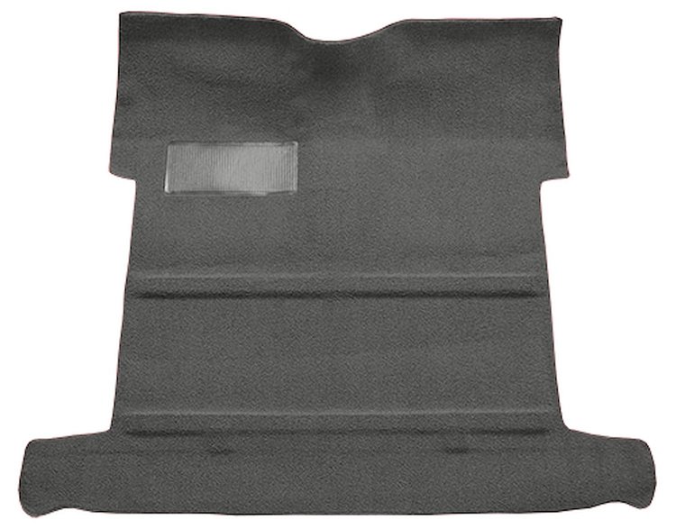 Molded Loop Carpet for 1959 GM 3100 Regular Cab Trucks w/High Tunnel [OE-Style Jute Backing, Gunmetal Gray]