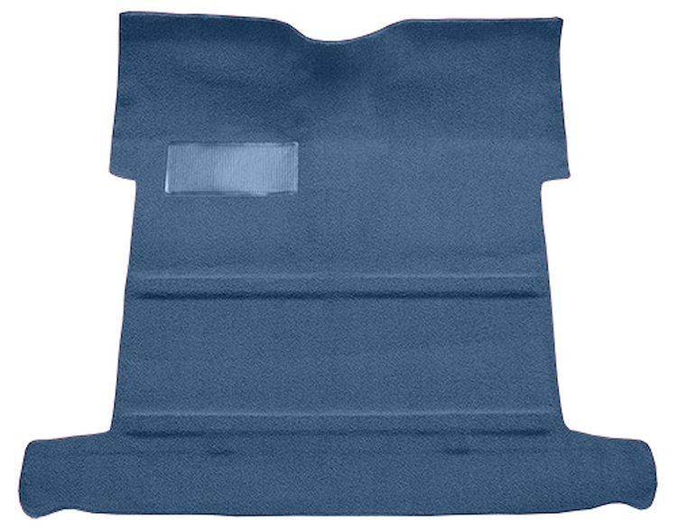 Molded Loop Carpet for 1959 GM 3100 Regular Cab Trucks w/High Tunnel [Mass Backing, Midnight Blue]