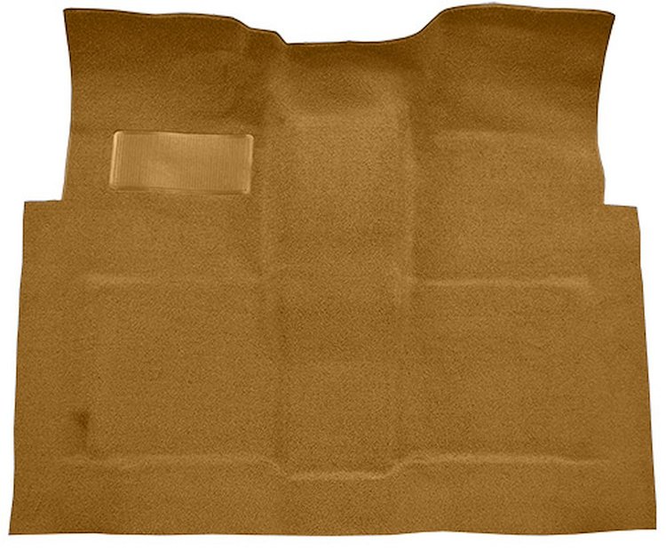 Molded Loop Carpet Fits Select 1960-1966 GM Regular Cab Trucks w/4-Speed [OE-Style Jute Backing, Medium Saddle]