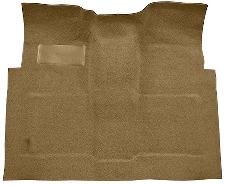 Molded Loop Carpet Fits Select 1960-1966 GM Regular Cab Trucks w/4-Speed [OE-Style Jute Backing, Fawn/Sandalwood]