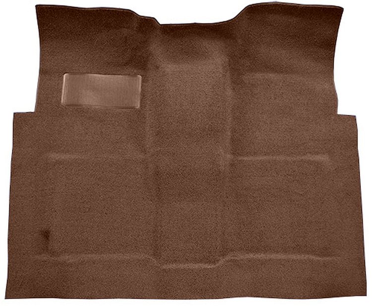 Molded Loop Carpet Fits Select 1960-1966 GM Regular Cab Trucks w/4-Speed [Mass Backing, Dark Brown]