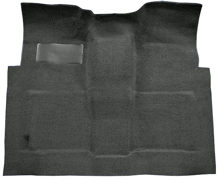Molded Loop Carpet Fits Select 1960-1966 GM Regular Cab Trucks w/4-Speed [Mass Backing, Charcoal]