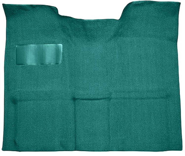 Molded Loop Carpet for 1967-1972 GM C Series Regular Cab Truck w/Auto/3-Speed Manual [OE Jute Backing, Aqua]