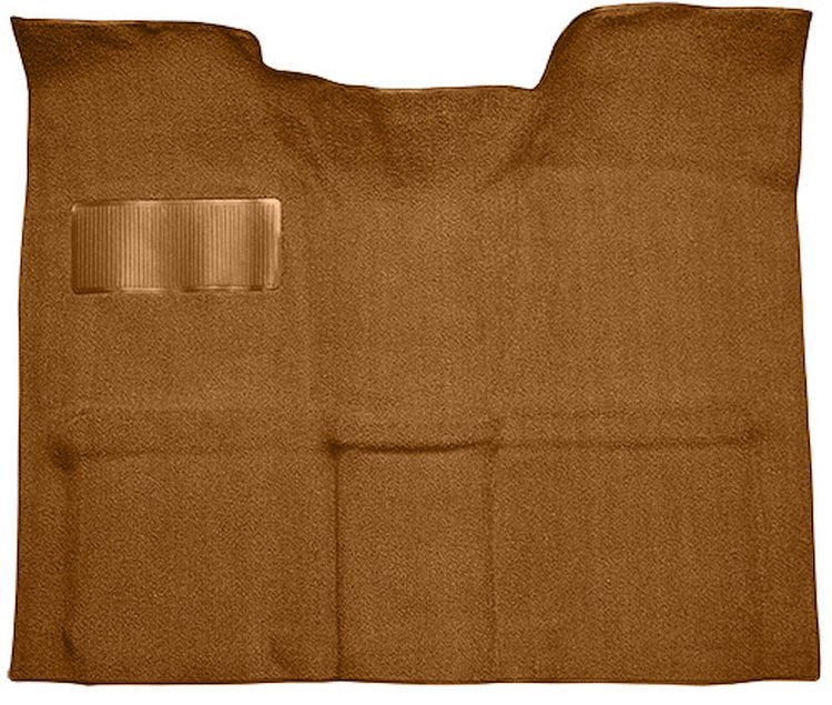 Molded Loop Carpet for 1967-1972 GM C Series Regular Cab Truck w/Auto/3-Speed Manual [OE Jute Backing, Dark Saddle]