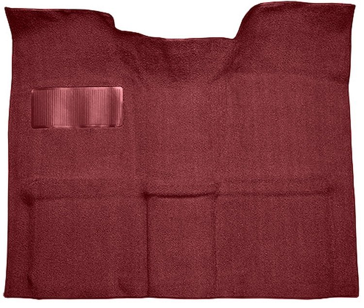 Molded Loop Carpet for 1967-1972 GM C Series Regular Cab Truck w/Auto/3-Speed Manual [OE Jute Backing, Maroon]