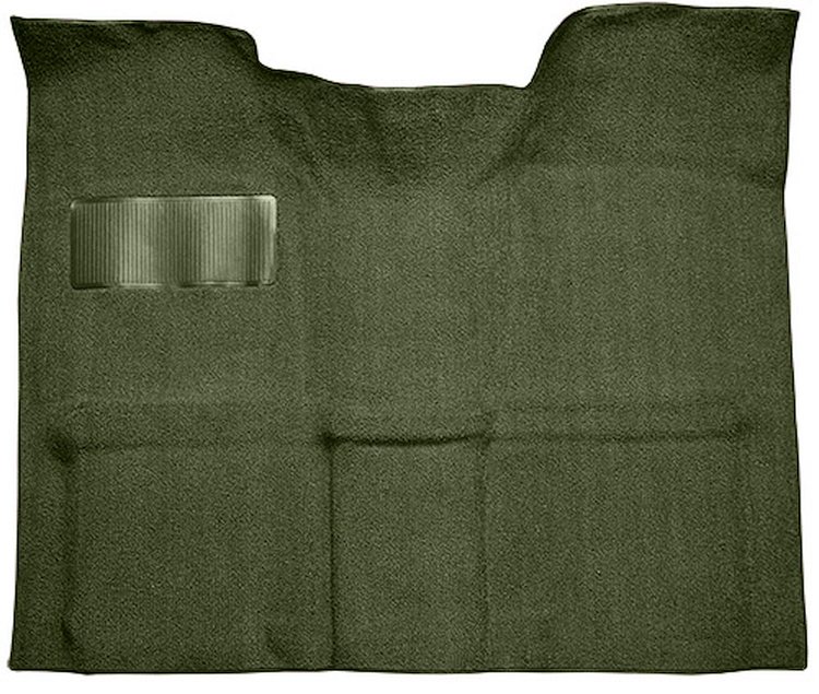 Molded Loop Carpet for 1967-1972 GM C Series Regular Cab Truck w/Auto/3-Speed Manual [OE Jute Backing, Dark Olive Green]