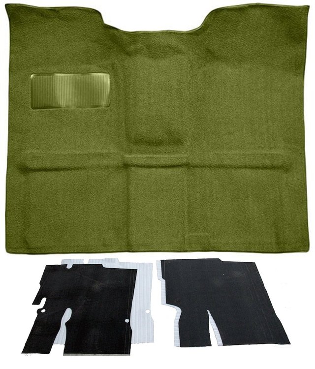 Molded Loop Carpet Kit for 1967-1972 Chevrolet, GMC C Series Regular Cab Truck w/TH400 [OE-Style Jute Backing, Moss Green]