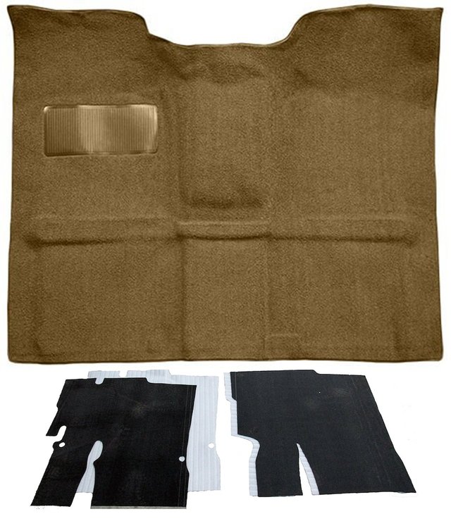 Molded Loop Carpet Kit for 1967-1972 Chevrolet, GMC C Series Regular Cab Truck w/TH400 [OE-Style Jute Backing, Fawn/Sandalwood]