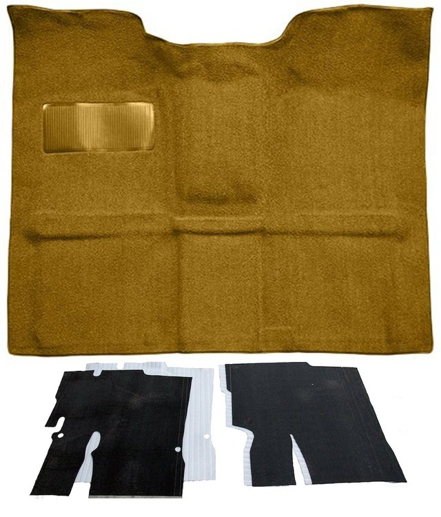 Molded Loop Carpet Kit for 1967-1972 Chevrolet, GMC C Series Regular Cab Truck w/TH400 [OE-Style Jute Backing, Gold]