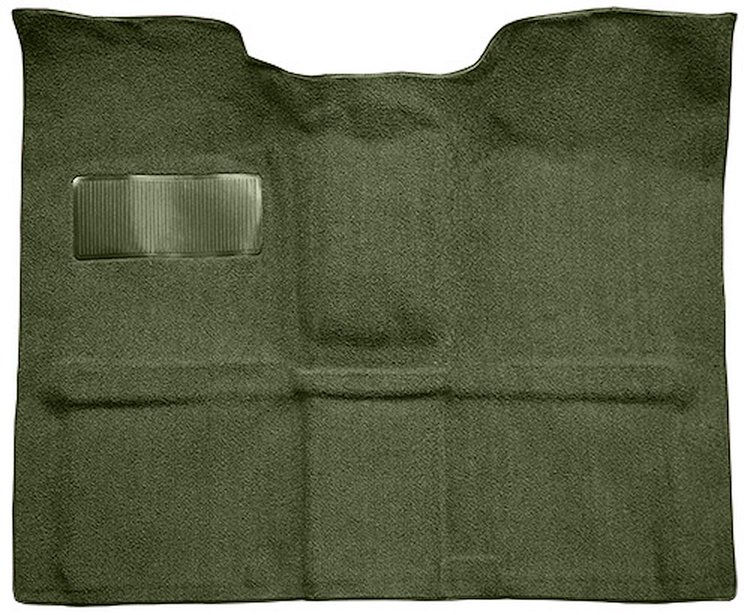 Molded Loop Carpet for 1967-1972 GM C Series Regular Cab Truck w/4-Speed Manual [Mass Backing Dark Olive Green]