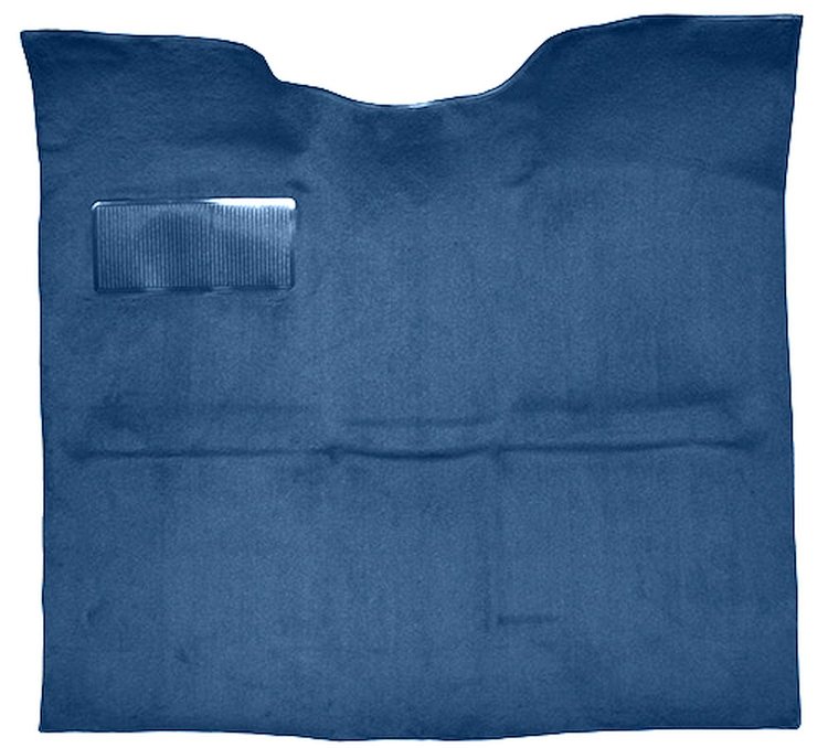 Molded Loop Carpet for 1967-1972 GM C Series Regular Cab Trucks w/o Gas Tank in Cab [OE Jute Backing, Medium Blue]
